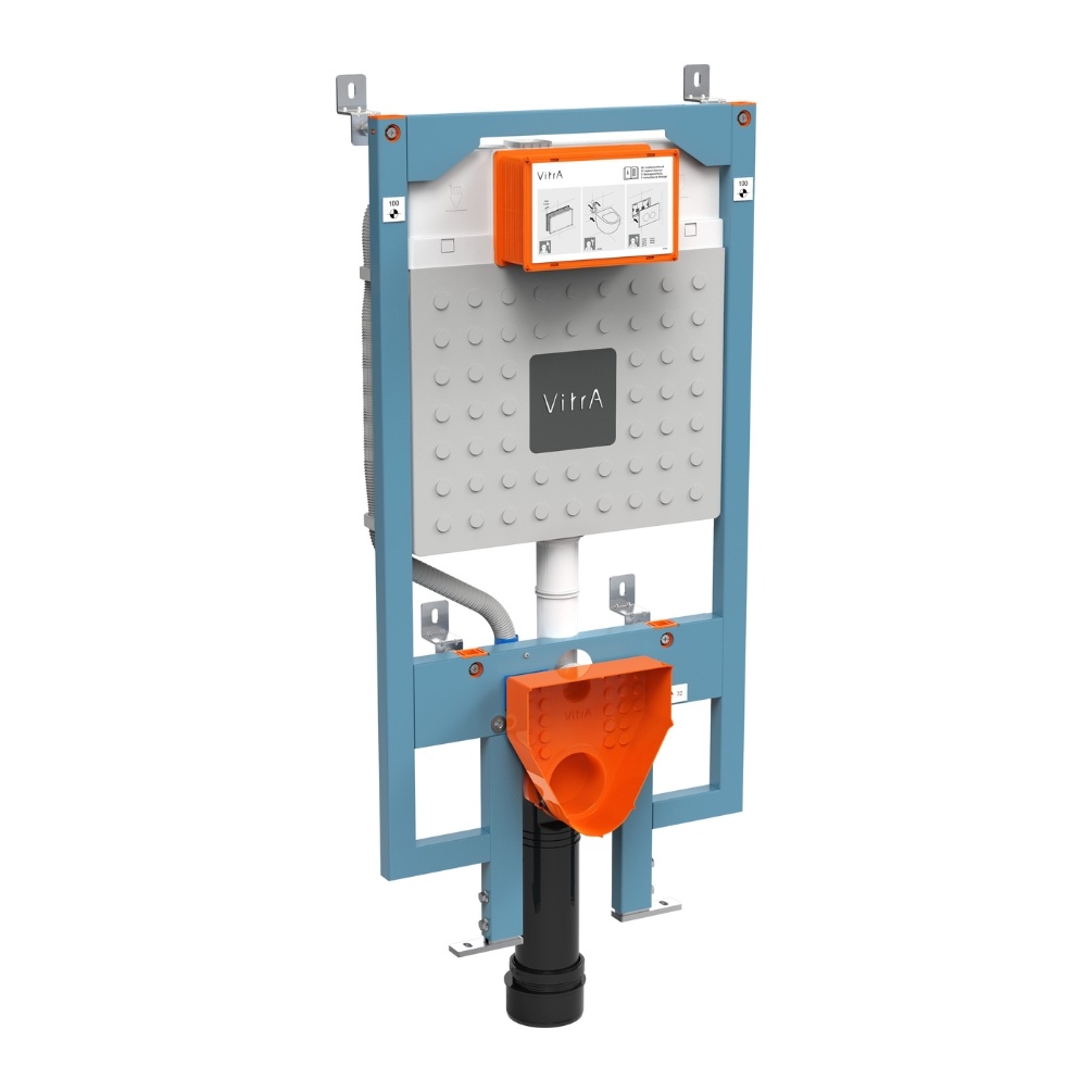 VitrA V-Fix Prime 1.12m Slim Wall Hung Concealed Cistern & Frame Cut Out